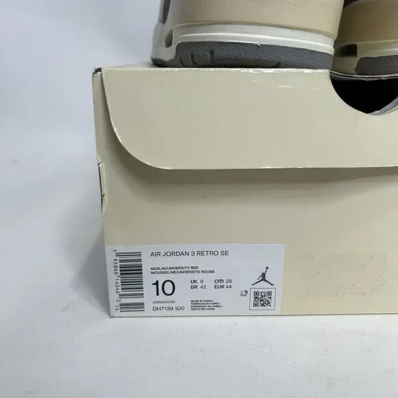 Nike Shoes Air Jordan 3 Retro SE “Muslin” 2024 - Picture 8 of 9